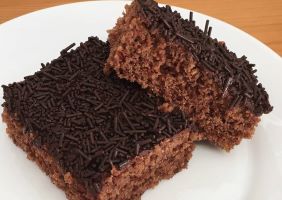 Foto de bolo de chocolate