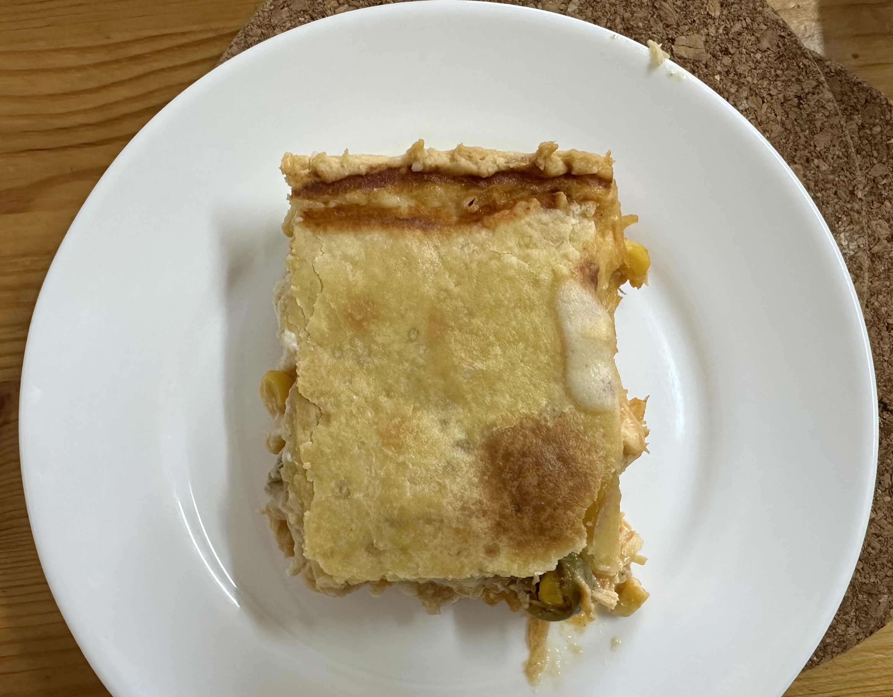 Foto de torta rústica com massa de azeite